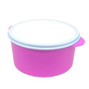 Round lunchbox pink