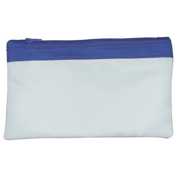 Small blue pencil bag